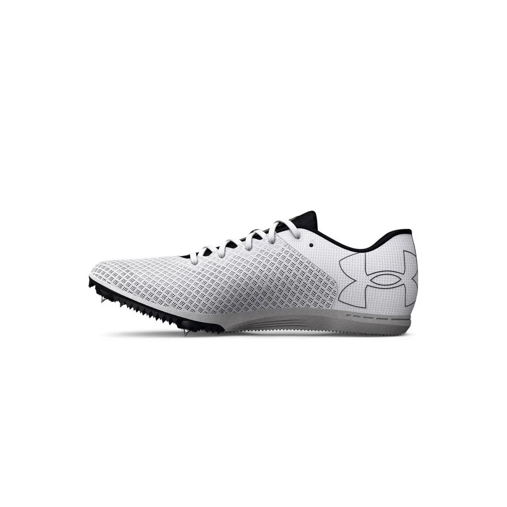 Under‎ Armour Men's Kick Distance 4 Track Spikes, Black/White, Size 13M, 14.5W